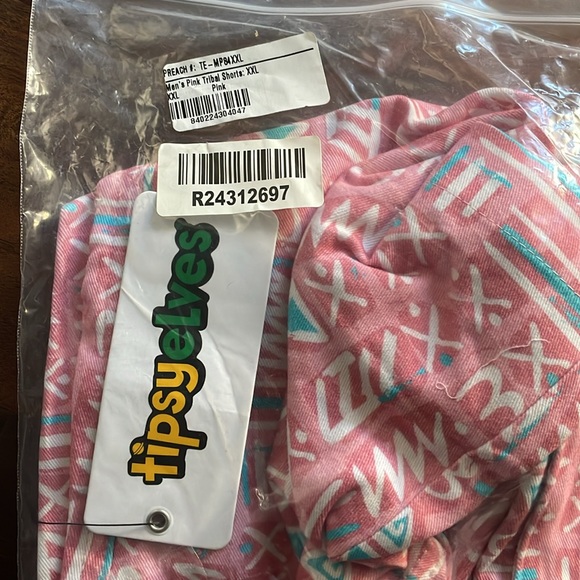 Tipsy Elves Men’s Pink Tribal Shorts size XXL - Picture 6 of 10